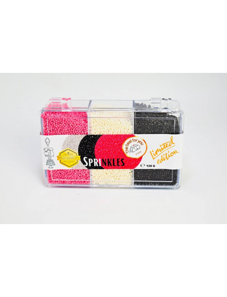 4Cake Cukrový máčik bielý, čierný, malinovo ružový(120g)