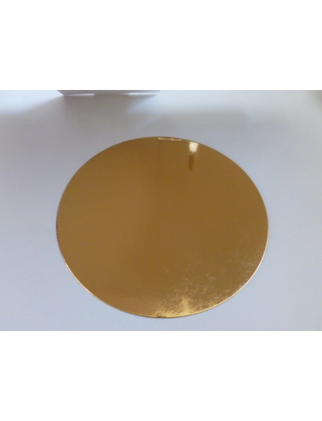 Podložka tenká hladká zlatá, priemer 26 cm