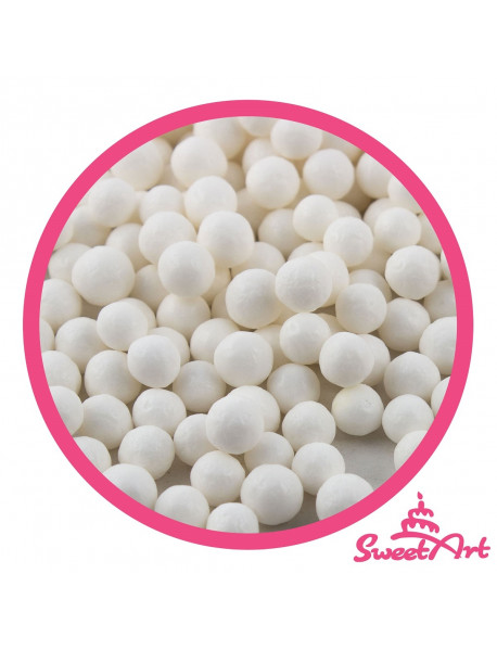 SweetArt cukrové perly biele 7 mm (50g)